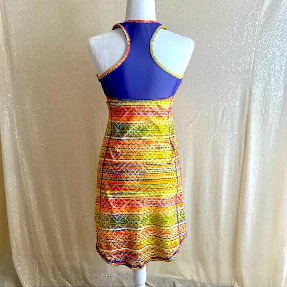 Soybu Small Multicolored Athleisure Sport Dress with Mesh Racerback - Picture 2 of 6